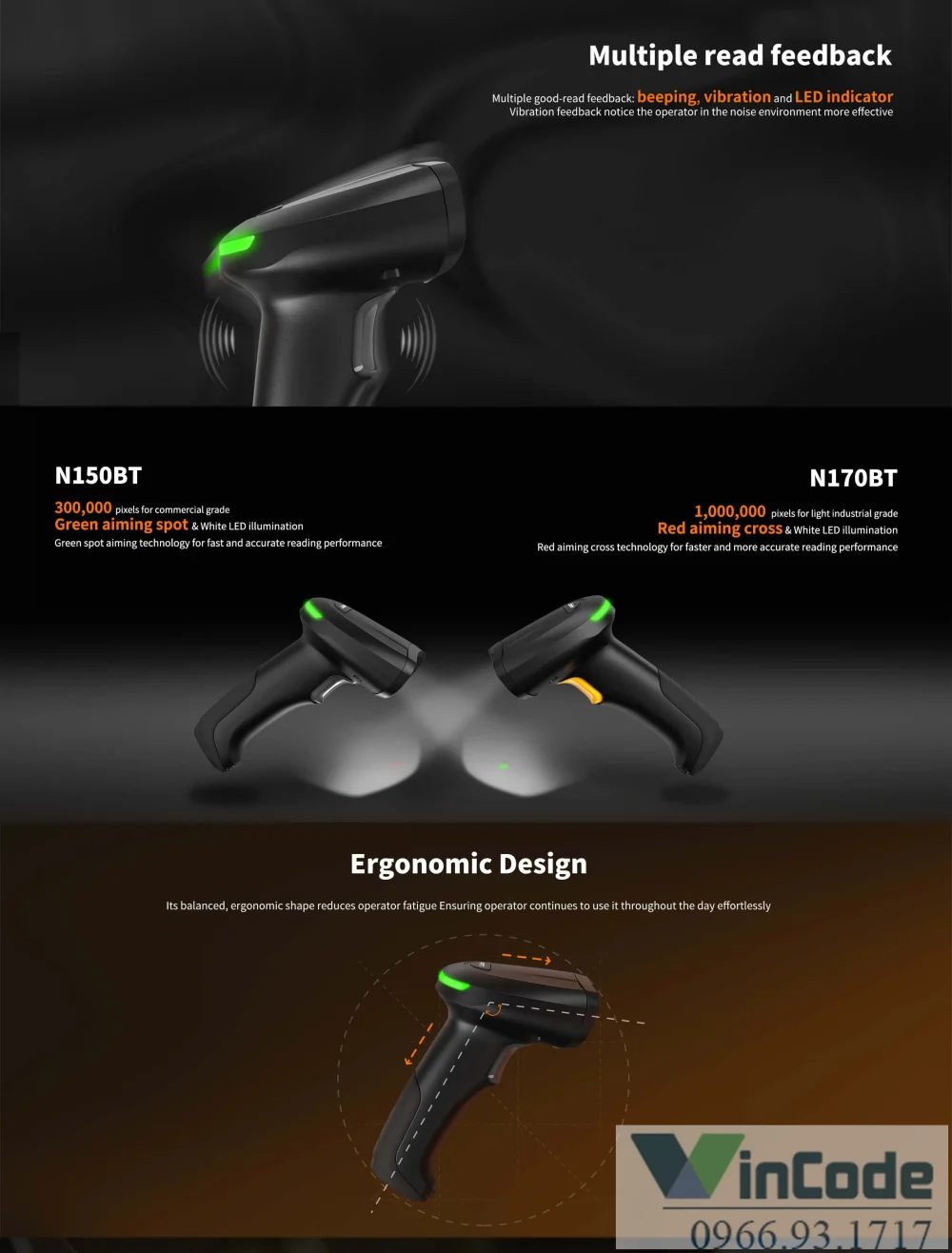 Máy quét mã vạch 2D bền bỉ