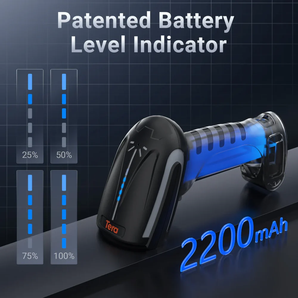 Máy Quét Mã Vạch DPM Không Dây Tera 8300Pro NFC – Lưu Profile Người Dùng, Quét Kim Loại Siêu Chính Xác