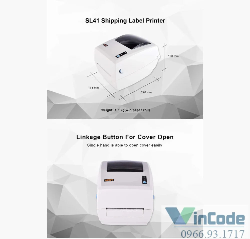 Máy in mã vạch nhiệt 4 inch