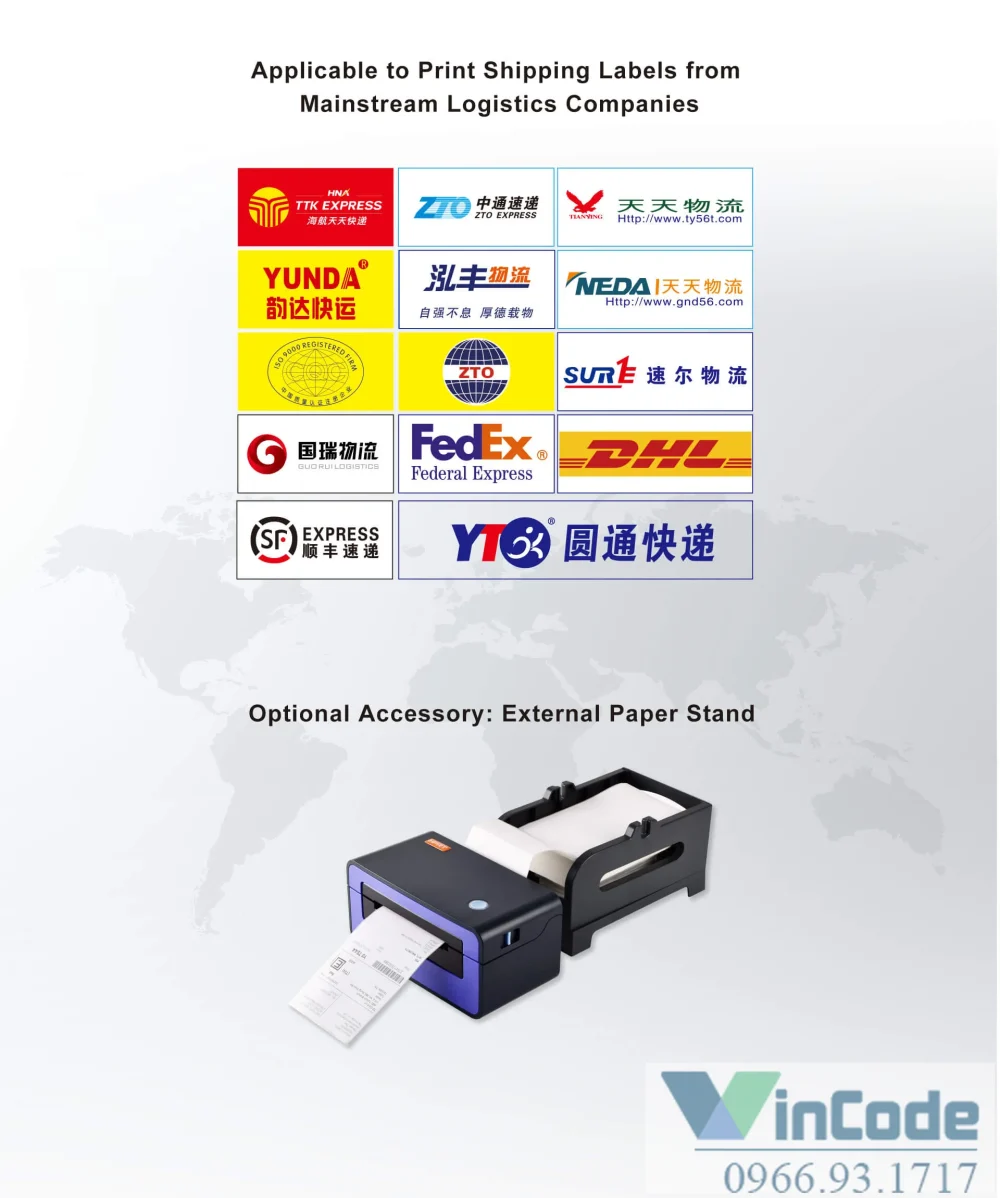 Máy in tem và hóa đơn nhiệt đa năng