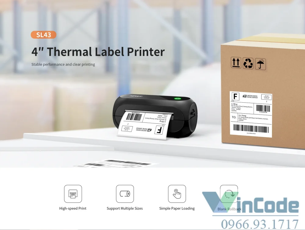 Máy in tem nhiệt 4 inch