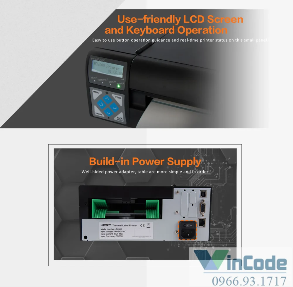 Hướng dẫn sử dụng máy in HD2000