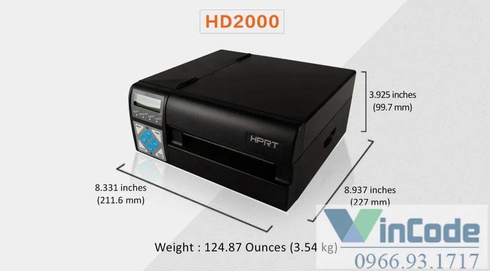 Máy in tem nhiệt 4 inch HD2000