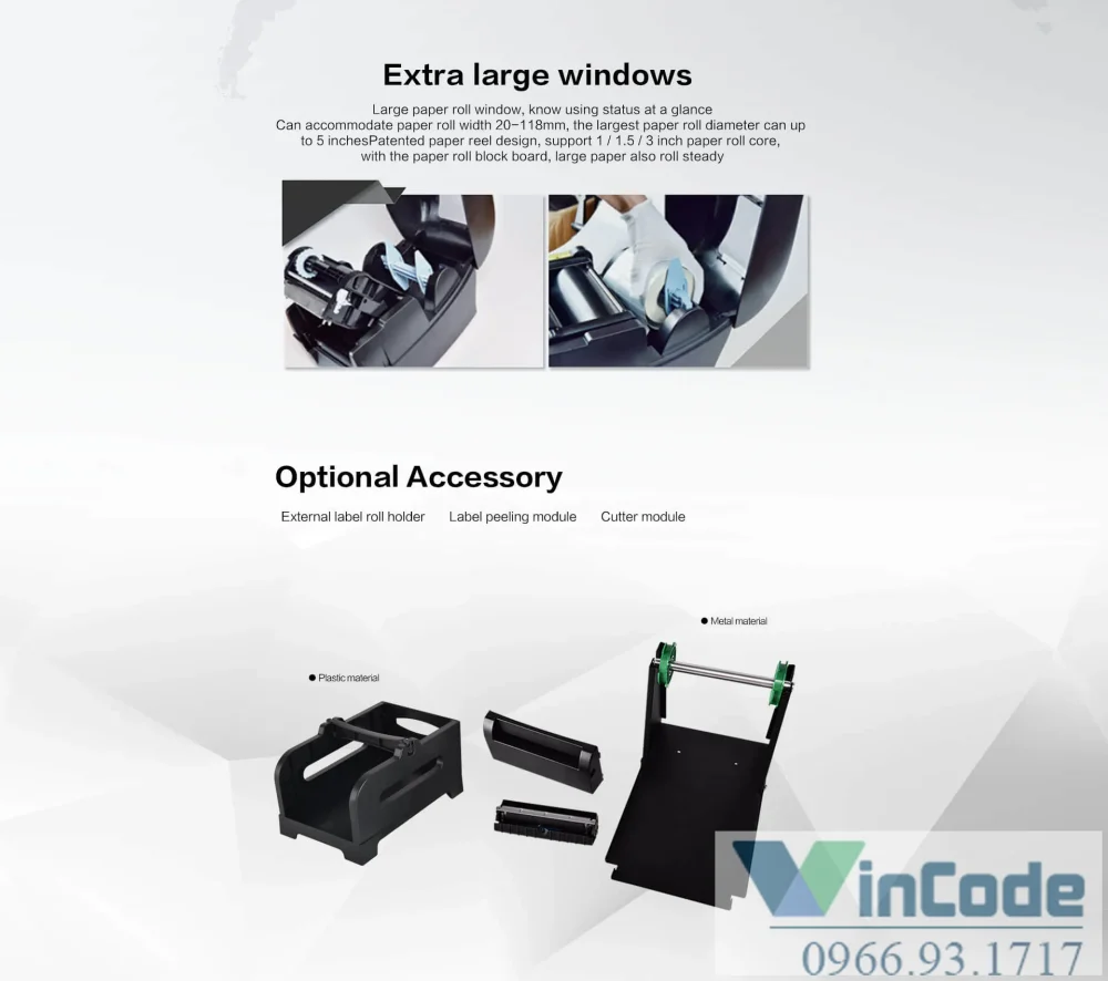 Hiệu suất vận hành của máy in mã vạch 4 inch