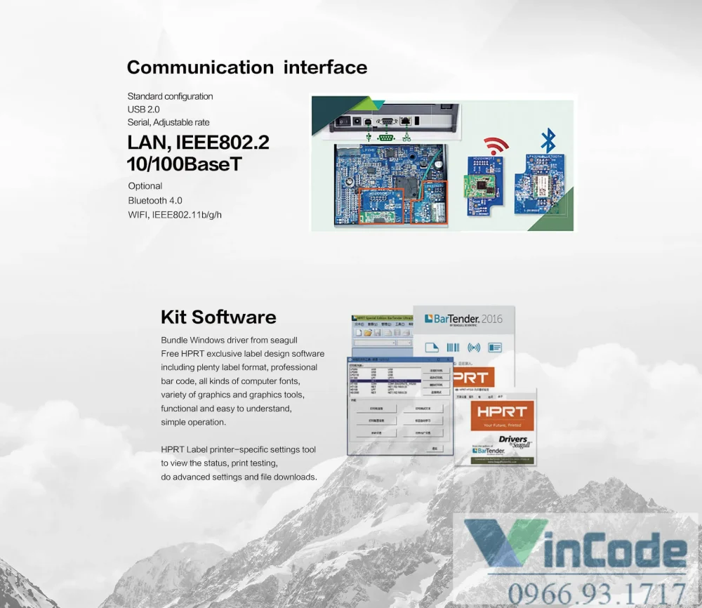 Máy in mã vạch hiệu suất cao