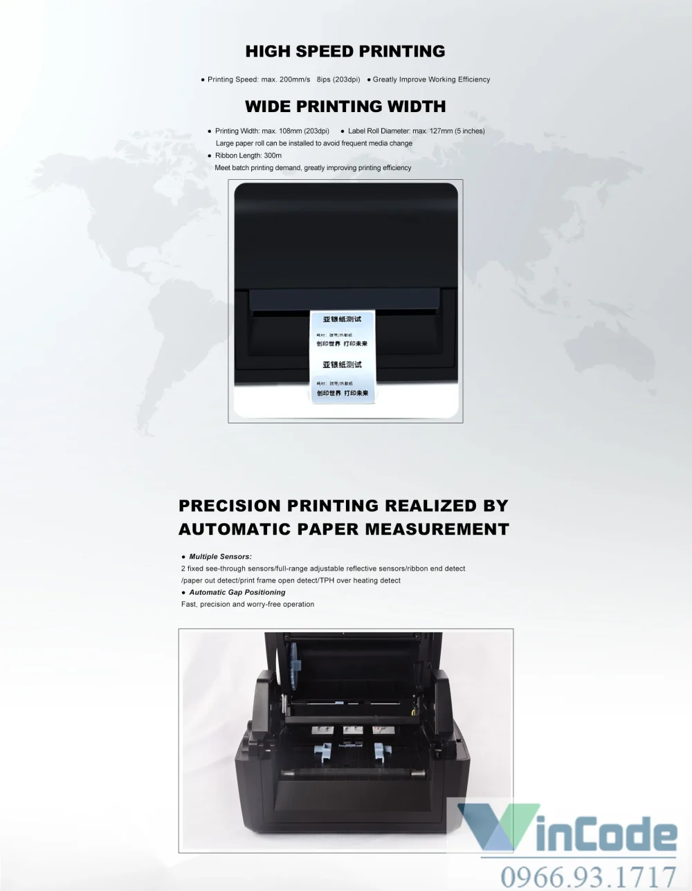 Cảm biến và đầu in mô đun