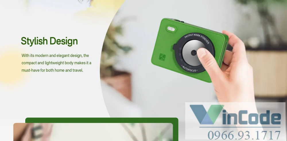 Chụp ảnh tức thì với Bluetooth Instant Print Camera