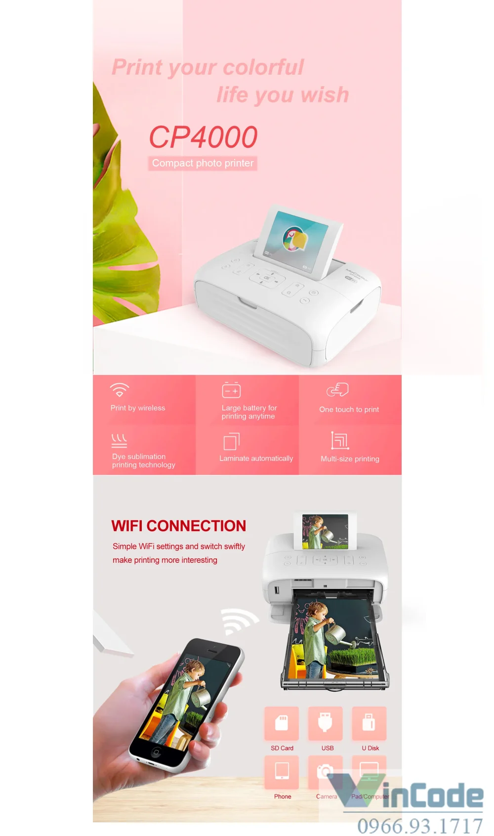 Compact Photo Printer CP4000