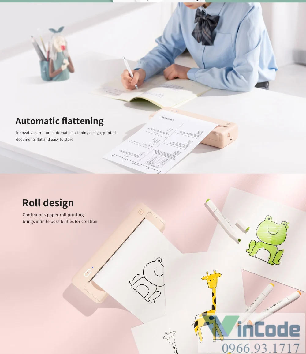 Sử dụng máy in di động HPRT A4