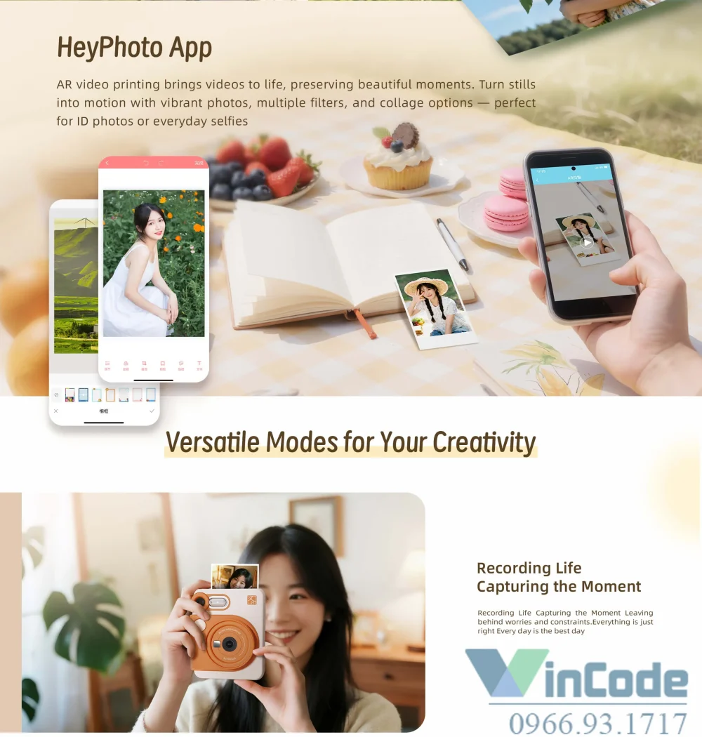Chụp ảnh nhanh với Instant Camera M6