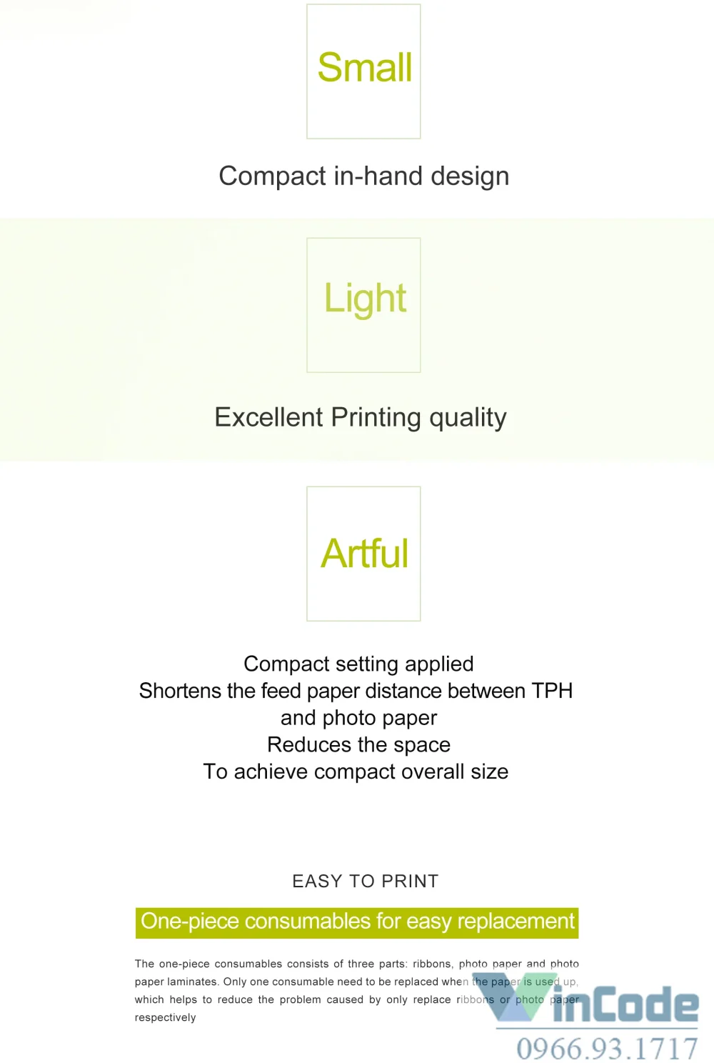 Máy in ảnh mini nhỏ gọn