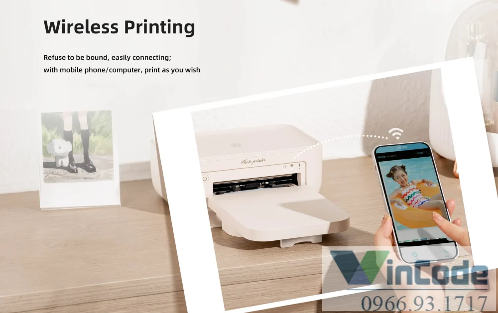 Thiết kế nhỏ gọn của máy in ảnh