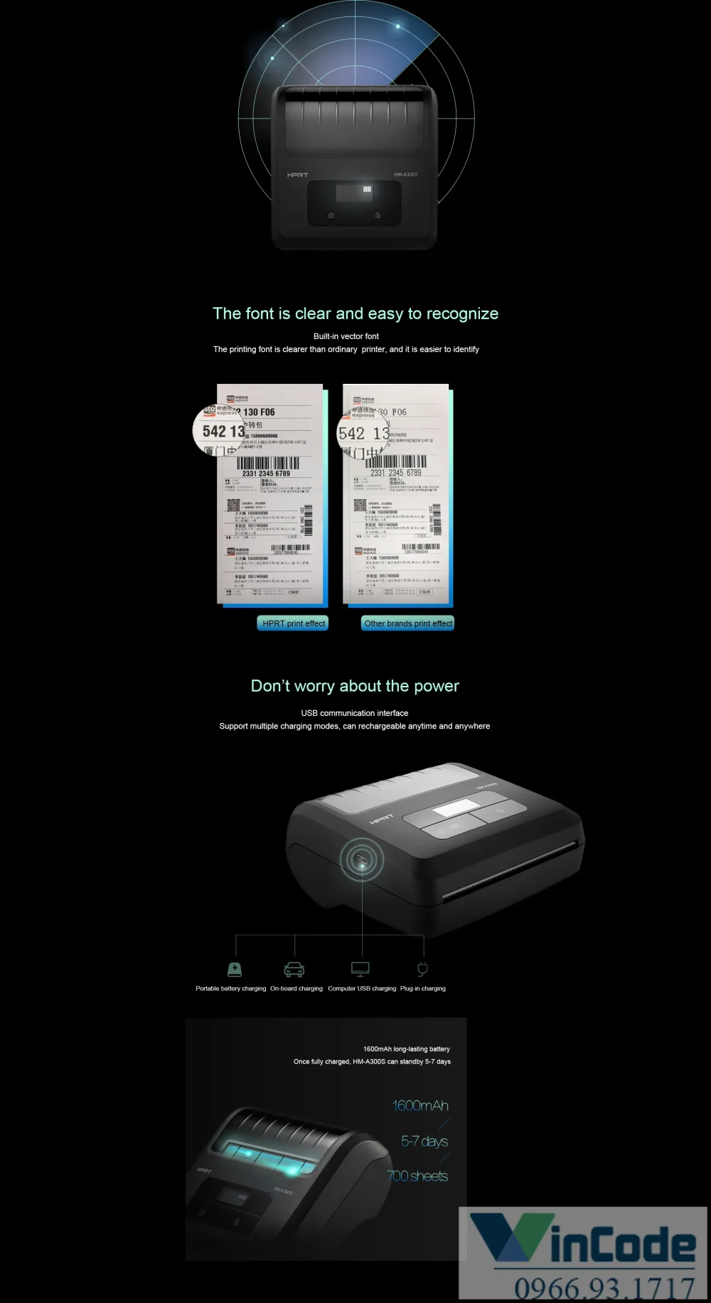 Thiết kế nhỏ gọn của máy in hóa đơn