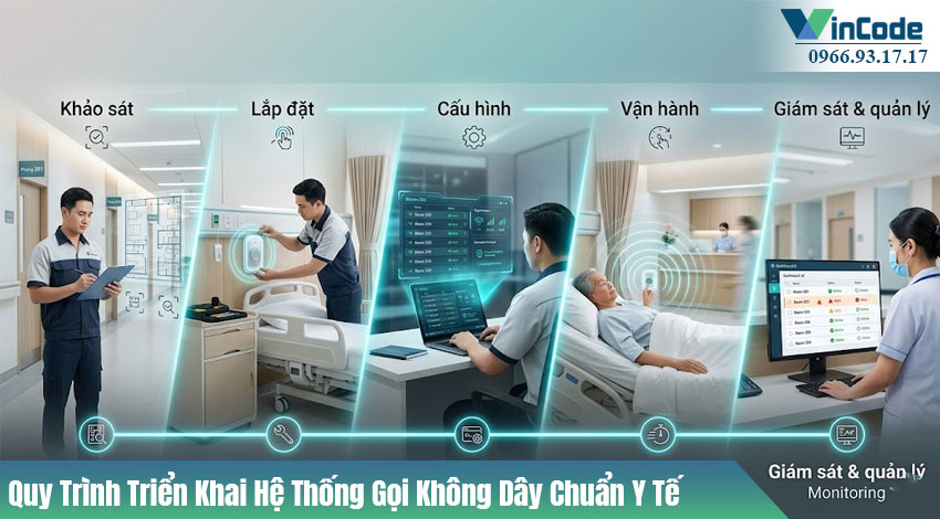 Quy Trình Triển Khai Hệ Thống Gọi Không Dây Chuẩn Y Tế
