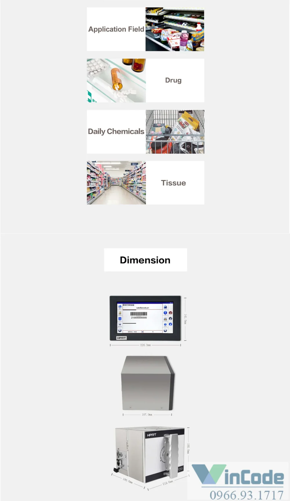 Máy in TTO tại Vincode
