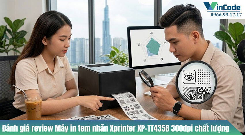 Đánh giá review Máy in tem nhãn phụ hàng hóa Xprinter XP-TT435B 300dpi: Review chi tiết và hướng dẫn sử dụng