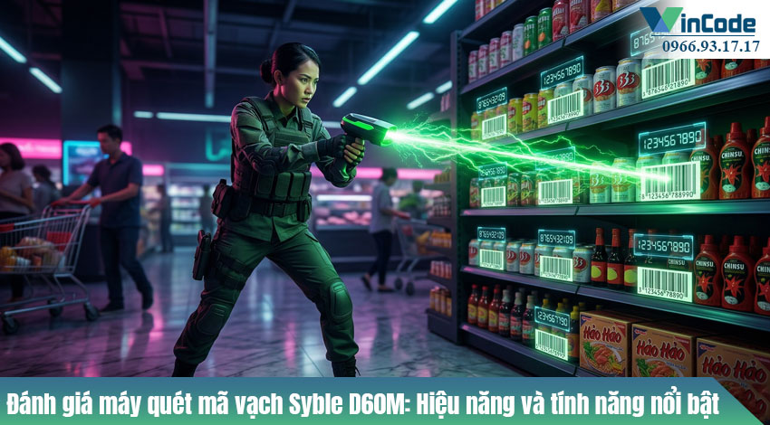 Đánh giá máy quét mã vạch Syble D60M hiệu năng và tính năng nổi bật