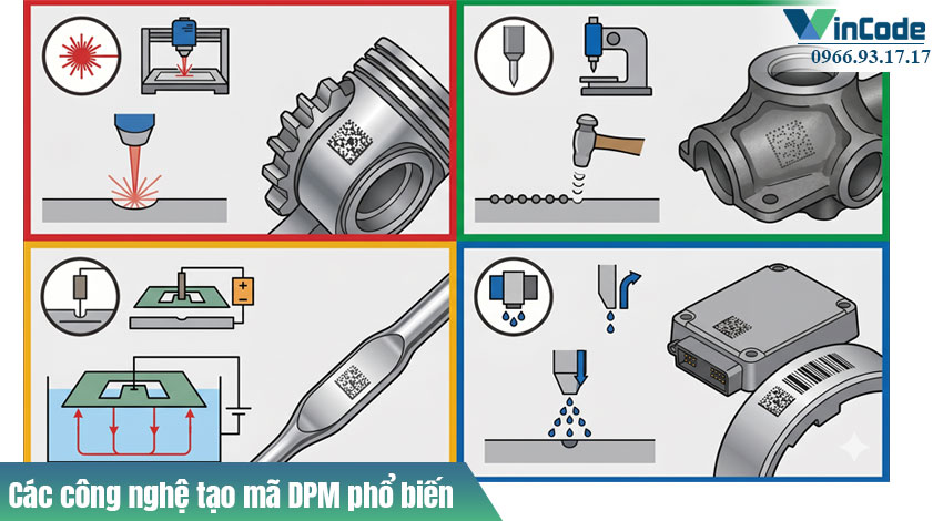 Các công nghệ tạo mã DPM phổ biến