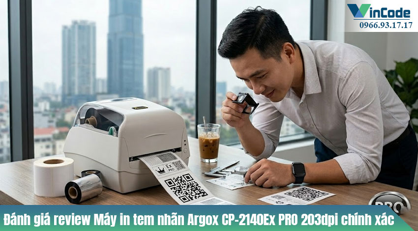 Đánh giá review Máy in tem nhãn phụ hàng hóa Argox CP-2140Ex PRO 203dpi | Ưu nhược điểm, ứng dụng & hướng dẫn sử dụng