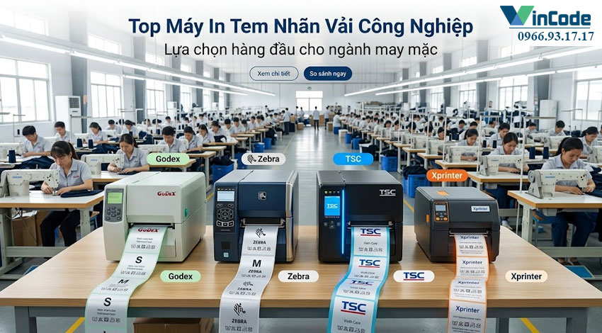 Top Máy In Tem Nhãn Vải Công Nghiệp Xuất Sắc Nhất Hiện Nay