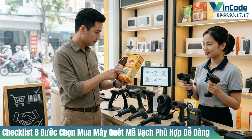 Checklist 8 Bước Chọn Mua Máy Quét Mã Vạch Phù Hợp: Hướng Dẫn Thực Tế Từ Chuyên Gia Việt Nam