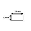 Decal PVC Kích Thước 20x10mm (Cuộn 50m) - Tem Nhãn Siêu Bền Tại Vincode