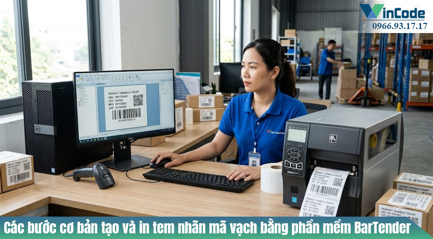 Tạo và in tem nhãn mã vạch bằng phần mềm Bartender